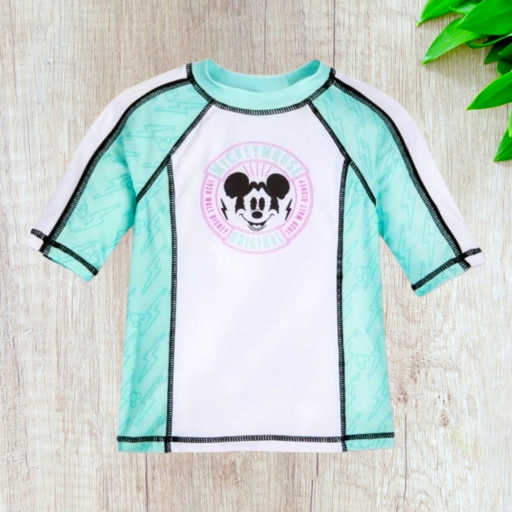 Toddler Disney Mickey Mouse Rash Guard, NWT